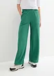 Široké kalhoty ze strukturovaného žerzeje, High Waist, bonprix