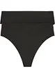 Tanga s vysokým pasem a lesklým efektem (2 ks), bonprix