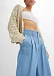 Džíny Wide Leg, Low Waist, nízký podíl streče, bonprix