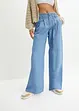 Džíny Wide Leg, Low Waist, nízký podíl streče, bonprix