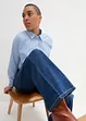 Džíny s širokými nohavicemi a pohodlným pasem, Mid Waist, bonprix