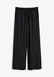 Kalhoty ze strukturovaného žerzeje s gumou v pase a šňůrkou, High Waist, bonprix
