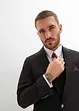 Oblek s vestou a kravatou (4dílná souprava), Slim Fit, bonprix