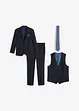 Oblek s vestou a kravatou (4dílná souprava), Slim Fit, bonprix