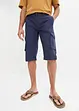 Dlouhé cargo bermudy se lnem, Regular Fit, bonprix