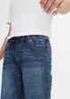 Lehké džínové bermudy bez zapínání Slim Fit, bonprix