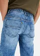Lehké džínové bermudy bez zapínání Slim Fit, bonprix