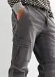 Džíny z teplákoviny Regular Fit, s cargo kapsami, Straight, bonprix