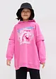 Oversized mikina Hoody z organické bavlny, pro dívky, bonprix