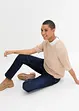 Džíny Boyfriend, Mid Waist, s pohodlnou pasovkou, bonprix