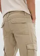 Cargo kalhoty z čisté bavlny, Relaxed Fit, Straight, bonprix