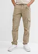 Cargo kalhoty z čisté bavlny, Relaxed Fit, Straight, bonprix