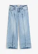 Zkrácené džíny Wide Leg, Mid Waist, bonprix