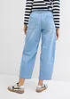 Balonové džíny, Mid Waist, Super Soft, zkrácené, bonprix