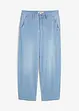 Balonové džíny, Mid Waist, Super Soft, zkrácené, bonprix