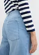 Balonové džíny, Mid Waist, Super Soft, zkrácené, bonprix