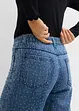 Džíny se štrasem, Wide Leg, Mid Waist, bonprix