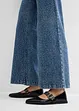 Džíny se štrasem, Wide Leg, Mid Waist, bonprix