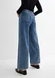 Džíny se štrasem, Wide Leg, Mid Waist, bonprix