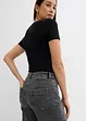Zkrácené džíny, Wide Leg, High Waist, bonprix