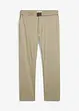 Strečové chino kalhoty s opaskem, Regular Fit, Straight, bonprix