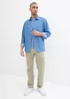 Strečové chino kalhoty s opaskem, Regular Fit, Straight, bonprix