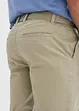 Strečové chino kalhoty s opaskem, Regular Fit, Straight, bonprix