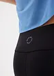 Pohodlné sportovní capri legíny s kapsou na mobilní telefon, rychleschnoucí, bonprix