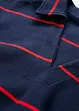 Žebrové triko polo s dlouhým rukávem, bonprix