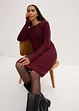 Oversized pletené šaty z žebrového materiálu, bonprix