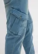 Džíny z teplákoviny Regular Fit, s cargo kapsami, Straight, bonprix