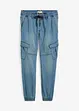 Džíny z teplákoviny Regular Fit, s cargo kapsami, Straight, bonprix