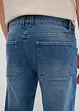 Strečové džíny z těžkého, robustního denimu, Relaxed Fit, Tapered, bonprix