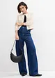 Džíny Wide Leg, Mid Waist, pohodlný pas, dlouhá délka, bonprix