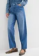 Baggy džíny, Mid Waist, pohodlný pas, Super Soft, bonprix