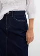 Džínová sukně, Mid Waist, pohodlný pas, Super Soft, bonprix