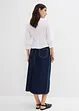 Džínová sukně, Mid Waist, pohodlný pas, Super Soft, bonprix