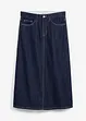 Džínová sukně, Mid Waist, pohodlný pas, Super Soft, bonprix