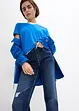 Džíny Straight, Mid Waist, zkrácená délka, bonprix