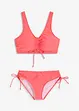 Bikiny s podprsenkovým topem a vázačkami (2dílná souprava), bonprix