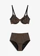 Třpytivé bikiny s kosticemi (2dílná souprava), bonprix