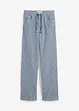 Volné rovné džíny, High Waist, proužky, bonprix