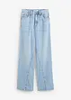 Džíny Wide Leg, High Waist, nízký podíl streče, bonprix