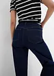 Džíny Wide Leg, High Waist, nízký podíl streče, bonprix