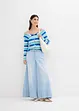 Džíny Wide Leg, Mid Waist, pohodlný pas, bonprix