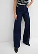 Džíny Wide Leg, High Waist, nízký podíl streče, bonprix