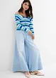 Džíny Wide Leg, Mid Waist, pohodlný pas, bonprix