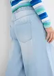 Džíny Wide Leg, Mid Waist, pohodlný pas, bonprix