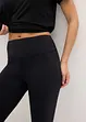 Ultra lehké sportovní capri legíny s pohodlným pasem, bonprix