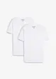 Tričko (2 ks v balení) z čisté organické bavlny, Slim Fit, bonprix